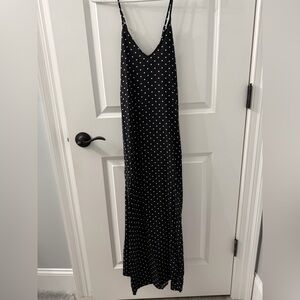 Old Navy Black and White Polka Dot Maxi Dress
